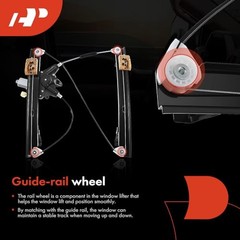Electric Power Window Regulator with Motor Front Driver (2 Pins Plug)
