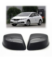 for Hon-da Civic 2012-2013 Carbon Fiber Side Mirror Cover Caps – Direct Repla…
