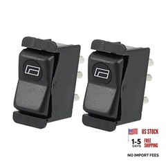 2pcs Power Window Switch Front Driver Side Master Control Switch