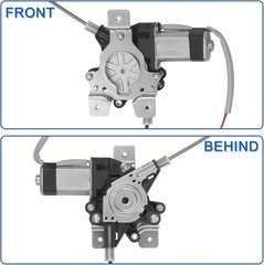Rear Left Driver Side Power Window Regulator with Motor Compatible with Hummer