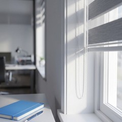 White Continuous Beaded Chain Replacement for Roller Blinds Pom Material