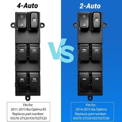 20-Pin Power Window Control Switch Front Left Driver Kia Optima 2011-2015