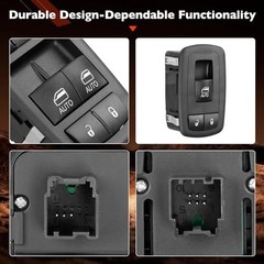 Power Window Switch Button Front Driver & Passenger Side – Compatible with