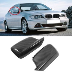ABS Rear View Mirror Cover Elegant Design Carbon Fiber Color For 3 Series E MPML