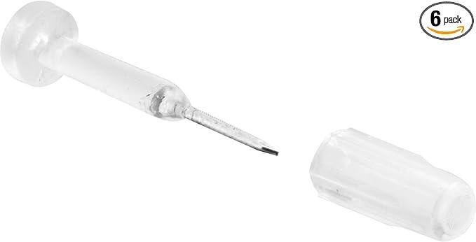 Prime-Line L 5895 Window Grid Retainer Pin Clear 6 Pack