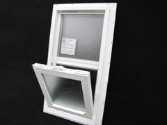 “Scratch N Dent” Mobile Home Window 14×27 Vinyl Privacy Glass See Description