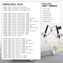 Power Window Regulator with Motor Assembly Compatible for Rear Left Driver Side
