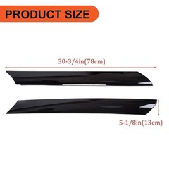 Windshield A-Pillar Trim Compatible with 2010-2013 Kia Soul Exterior Pair