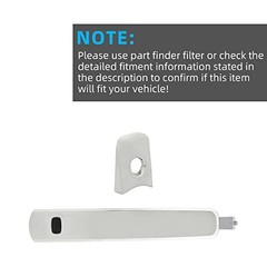 Deal Chrome Exterior Door Handle w/Key Hole, Front Driver Left Side,