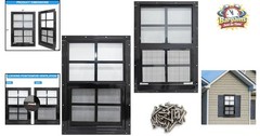 Versatile 12×18 Shed and Chicken Coop Windows with Tempered Glass & Screens