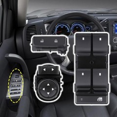 Power Window Control Switch Button & Door Lock & Mirror Switch Front Driver