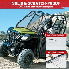 StarknightMT Pioneer Full Windshield Scratch-resistant Front Windshield Compa…