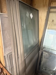 36 By 72 Inch Bronze Aluminum Green Tinted Glass Vintage Never Been Used