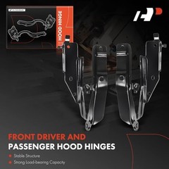 Front Driver and Passenger Hood Hinges Compatible with Infiniti Q60 2014