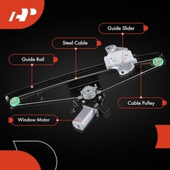 Front Driver Side Power Window Regulator with Motor (6-Pin) Front Driver (LH)