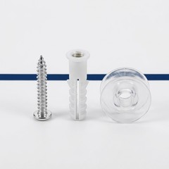 1 Set Window Blinds Plastic Cord Winder, String Holder with Screws for Wall