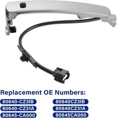 Exterior Chrome Door Handle Front Left Driver Side for Nissan Rogue 2010-2013,wi