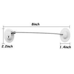 1 Set Child Safety Lock Refrigerator Lock for Fridge Cabinet Drawer 26cm Oval