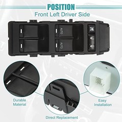 Front Left Driver Side Master Power Window Switch Fits Dodge Magnum – Pack of 10