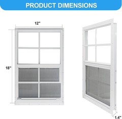 12×18 Shed Windows with Tempered Glass & Fiberglass Screen – DIY Installation