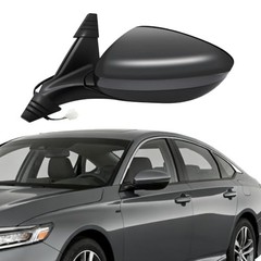 Driver Power Side Mirror Assembly Compatible with Accord LX Sport 1.5T Left