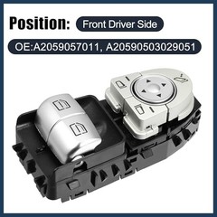 Power Window Switch, Front Left Driver Side Window Control Switch