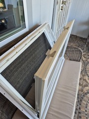24 x 36White Awning Window, Double-Pane Clear Glass, Screen, Colonial GBG