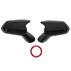 1 Pair Gloss Black Mirror Cover Cap Rear View Mirror Housing For Chevy Cama XLVB