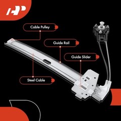 Manual Window Regulator Compatible with Mazda B2000 1986-1987, B2200 1987