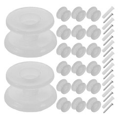 1 Set Window Blinds Plastic Cord Winder, String Holder with Screws for Wall