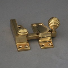 Brass Beehive Sash Window Fastener
