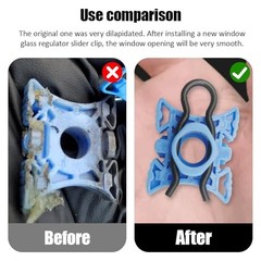 4PCS Window Regulator Sliding Pivot Clips, Automotive Clips, 1.09″ x 1.3″ Blue