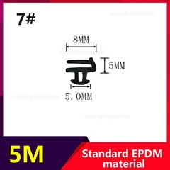 EPDM Window & Door Gasket Seal Flipper Double Glazing Rubber Draught Seal 5M