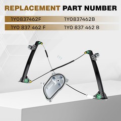 1Y0837462F Front Right Passenger Side Power Window Regulator Compatible with …