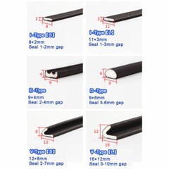 I E D V Shape Gasket Weatherbar Draft PU Foam Door Window Seal Strip Roll Bumper