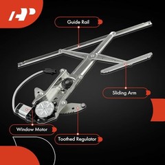 Electric Power Window Regulator with Motor Front Passenger Side (RH)