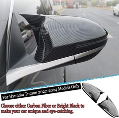 2PCS New Sports Rear Mirror Cover Caps for Hyundai Tucson 2022 2023 2024 202….
