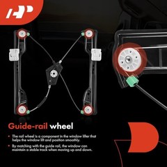 Power Window Regulator Front Driver Side Compatible with Dodge | for Journey