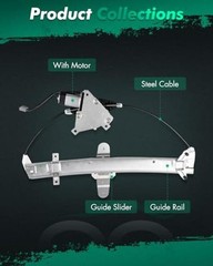 Rear Right Passengers Side Power Window Regulator with Motor Assembly