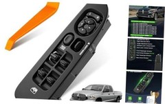 Power Window Switch Fit for 2002-2008 Dodge Ram 1500 2500 3500 Truck Black