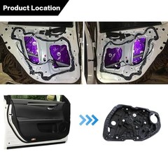 Power Window Regulator with Panel w/o Motor, Compatible with Front Right Side