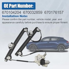 670032859 Left Front Door Electric Window Regulator w/Motor Compatible with