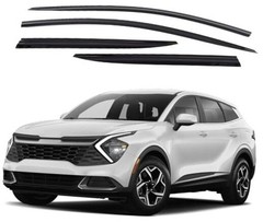 Smoke Window Visor Sun Rain Vent Guard 4 Pcs Set Sportage 2023~ Smoke