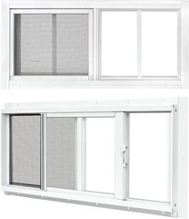 2 Pack Shed Windows 10″x 18″ White Sliding Window Suitable for Chicken Coop