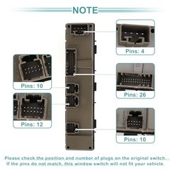 Power Window Switch No.15883321 Front Left Driver Side Window Control Switch