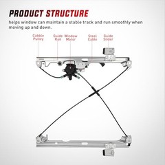 Power Window Regulator with Motor Compatible with 741-443 Front Passenger