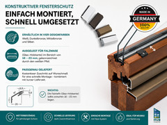 Casement Cover Profile with Seal | Weather Leg | Wooden Window Aluminium Protection Profile