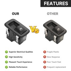 Rear Left Right Passenger Side Power Window Switch – Compatible for Dodge for…