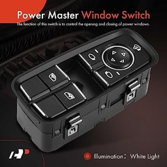 Master Power Window Switch Compatible with Porsche 911 2012-2019, 718 Cayman