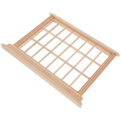 Durable Wooden Mini Window Frame for Dollhouse Interior Accessories and Crafting